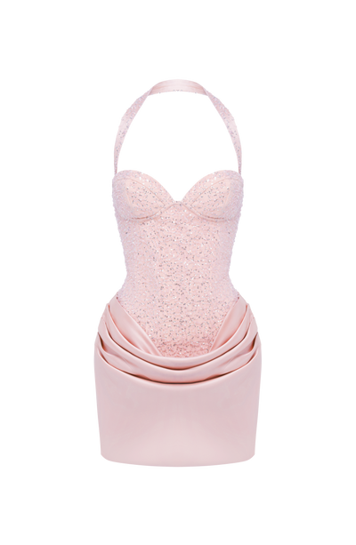 Nour mini Dress in Blush