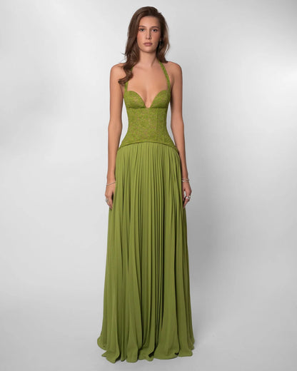Gaia Dress in Green