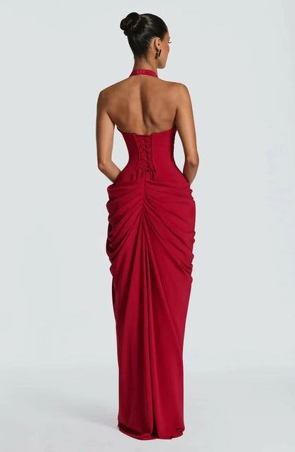 Minette Maxi in Deep Red
