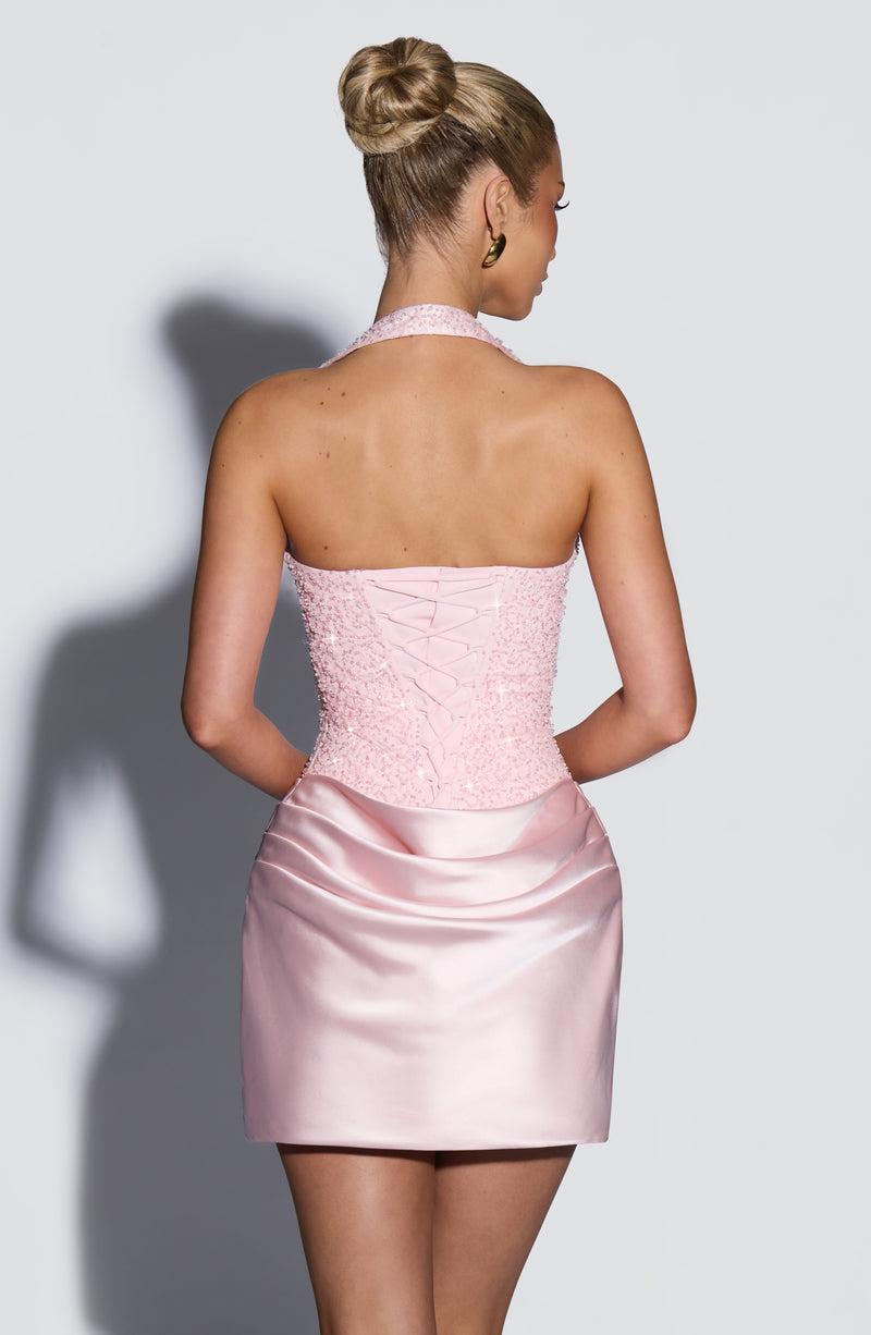 Nour mini Dress in Blush